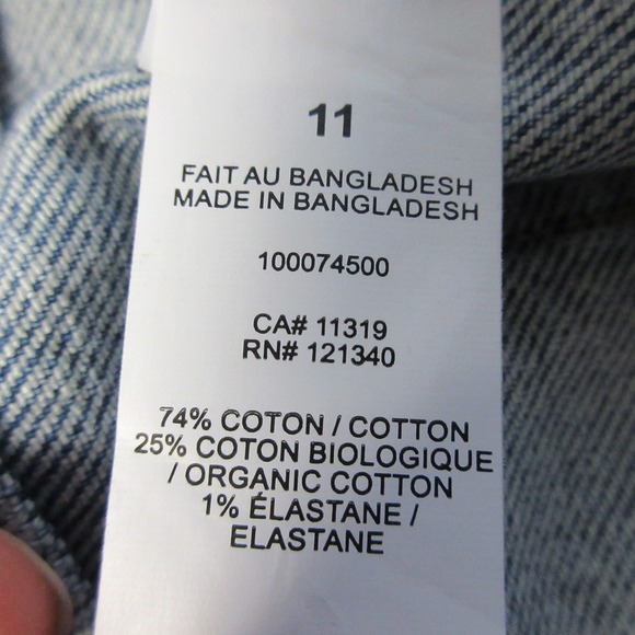 Garage Denim Low Rise Straight Leg Jeans Women 11 Blue Cotton Contemporary 626 - Picture 3 of 9